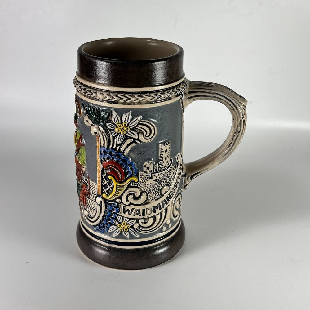 Vtg Original Gerzit Gerz Beer Stein Mug Collectible Barware Germany